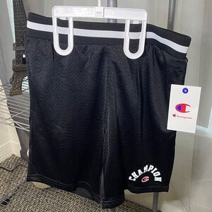 Champion Kids Black Mesh Shorts